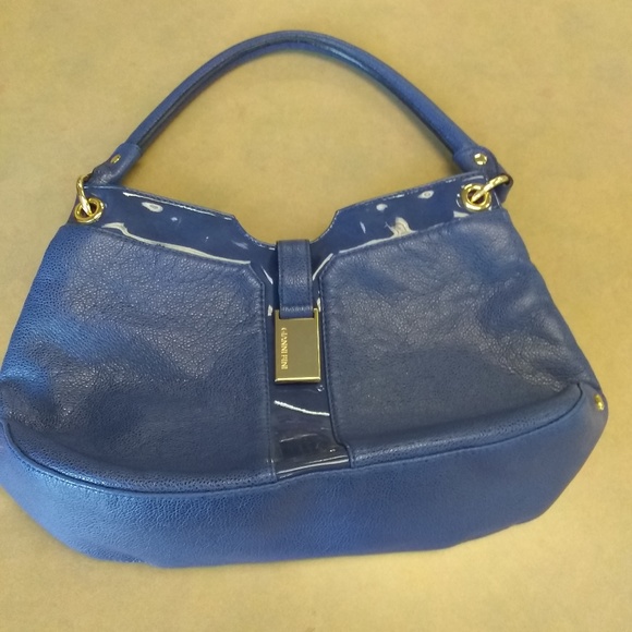 Gianni Bini Blue Vegan Leather shoulder bag - Picture 1 of 8